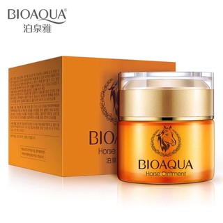 ครีมน้ำมันม้าเกาหลี เพื่อผิวเนียนนุ่ม กระจ่างใส อ่อนเยาว์ Bioaqua Horse Oilment Cream 50 G.