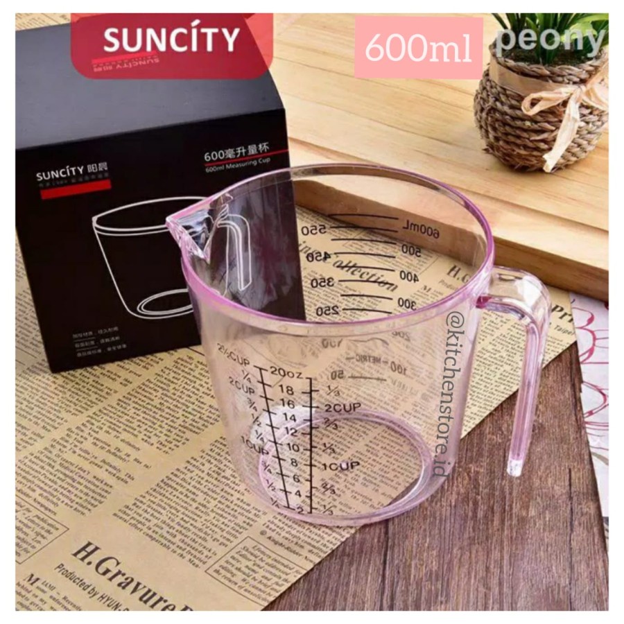 ถ้วยตวง Suncity Suncity YC6017 600Ml ถ้วยตวงพลาสติก