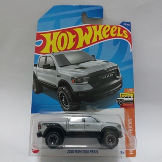 รถเหล็ก Hotwheels 2020 RAM 1500 REBEL สีเทา (ib06)