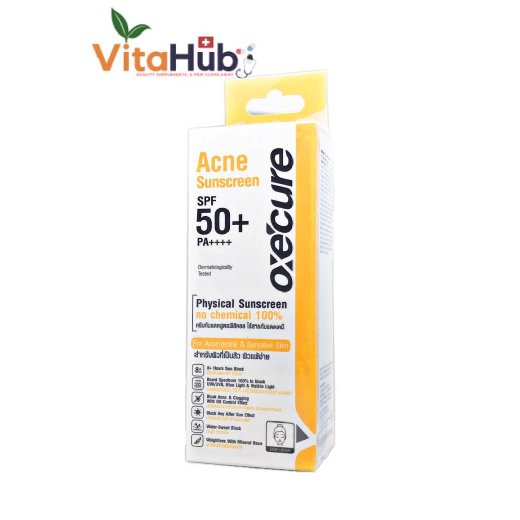 oxecure acne sunscreen