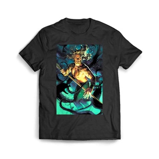 เสื้อผ้าผชเสื้อยืด พิมพ์ลาย Aquaman Arthur Justice League Superhero Dc สําหรับผู้ชายS-5XL