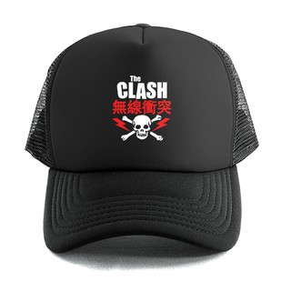 The CLASH - หมวกทรัคเกอร์ / หมวก | Merch เครื่องดนตรี | หมวกตาข่าย | ร็อคคลาสสิค PUNK | | Unisex