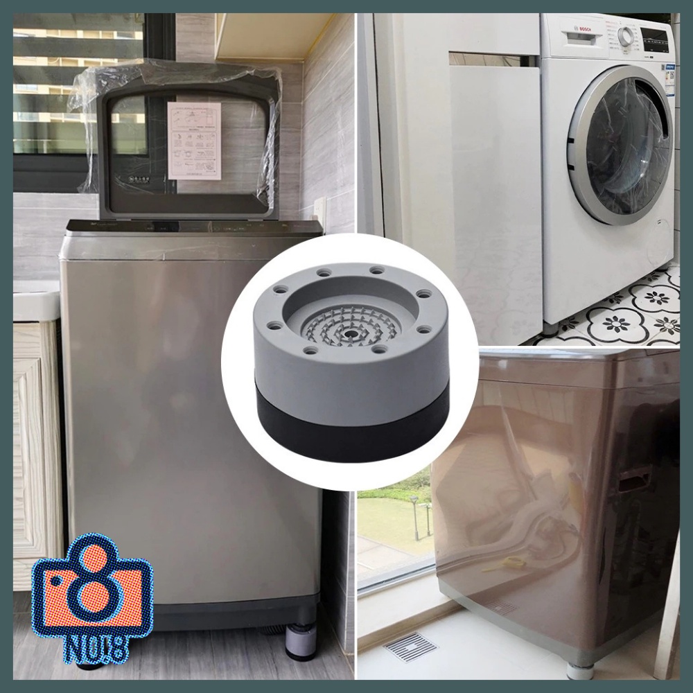 No.8 (1 ชิ้น) ฐานรองเครื่องซักผ้า เครื่องอบผ้า ตู้เย็น ติดตั้งง่าย ป้องกันน้ำโดนภายในอุปกรณ์ไฟฟ้า