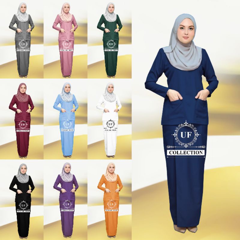 Baju Kurung Kedah (กระเป๋า) Kurung Mini แฟชั่นทันสมัย