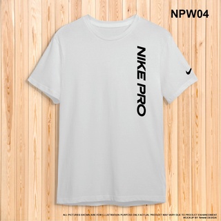 เสื้อยืดสีขาว - NIKE PRO TSHIRT คอลเลกชัน #01 ออกแบบเอง 100% แบรนด์ใหม่ &amp; ผ้าฝ้ายคุณภาพสูง