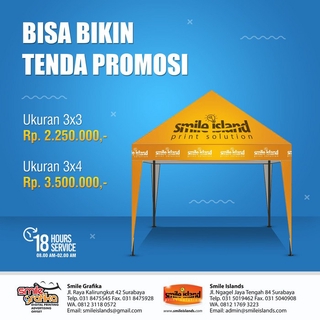 TENDA โปรโมชั่น เต็นท์ 3X4 SURABAYA