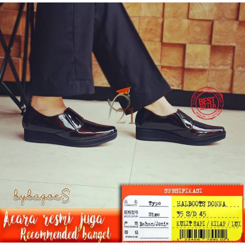 P21 / Hb รองเท้าส้นแบน donna Shiny p21