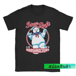 ราคาต่ำสุด!! เสื้อยืด ผ้าฝ้าย พิมพ์ลาย Marshmallows Ghostbusters สไตล์วินเทจ สําหรับผู้ชาย PTY65RE664026S-3XL