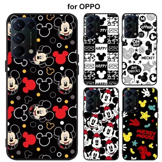 เคส OPPO A17 A77s A76 A96 A57 A77 A95 A74 A15S A15 A16 A16K A53 A33 2020 มือถือสำหรับเคสโทรศัพท์มือถือลายการ์ตูนมิกกี้เมาส์สําหรับ