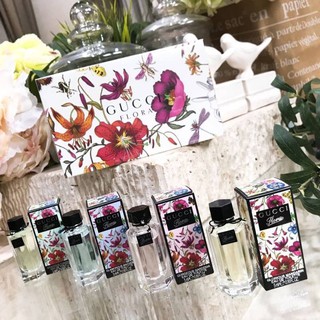 Best Seller‼️ GUCCI FLORA GLAMOROUS EDT THE GARDEN COLLECTION TRAVEL SET 0.16OZ 🎉ซื้อ1ได้ถึง4🎉