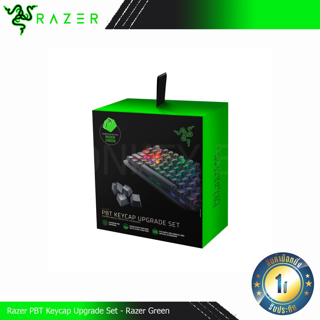 Razer Pbt Keycap Upgrade Set Razer Green Shopee Thailand
