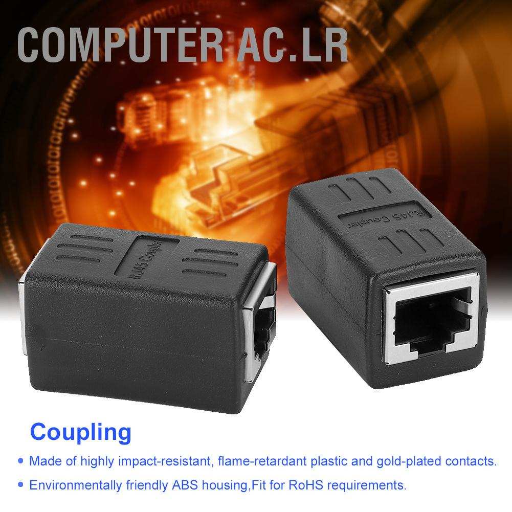 อะแดปเตอร์เชื่อมต่อสายเคเบิ้ล Coupler Rj45 Lan Female To Adapter สําหรับ Cat7 / Cat6 Cat5E 2ชิ้น
#8
