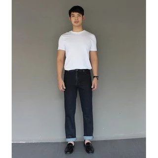 Golden Zebra Jeans กางเกงยีนส์ชายฟอกนิ่มขากระบอกผ้าไม่ยืดไซส์เล็กไซส์ใหญ่ #535/1