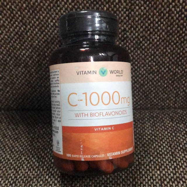 Exp 02/22 🇺🇸 Vitamin World C1000 mg สินค้าพร้อมส่ง ขนาด100เม็ด