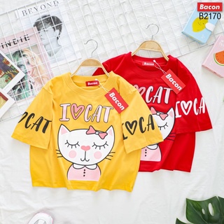 ครอป love cat /cotton/เสื้อยืด