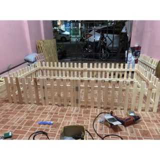 คอกไม้ขนาด 140x170x40 cm
