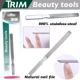 Trim Beauty tools ที่ตะไบเล็บ ที่ตะไบเล็บสแตนเลส ตะไบเล็บเนียนสวย ตะไบเล็บมือ ที่ตะไบเล็บ ที่ตะไบเล็บมือ T2148