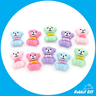 เรซิ่น น้องหมี หมี นั่ง มี 5 สี โทนสีหวาน (แพ็กรวม 10 ชิ้น)