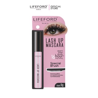 Lifeford Lash up mascara 16Hour long lasting 5g. ไลฟ์ฟอร์ด ปารีส แลช อัพ มาสคาร่า