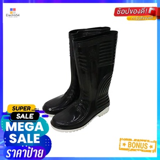 รองเท้าบูทยางพื้นหนา จานบิน เบอร์ 10 สูง 14 นิ้ว สีดำRUBBER BOOTS FLYING SAUCER 14” 10 BLACK