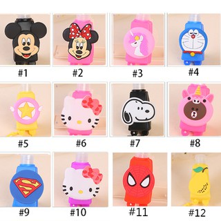 สต็อกพร้อม Hand sanitizer cartoon bottle only_การ์ตูนขวดใส่เจล ขวดเปล่า 20 styles