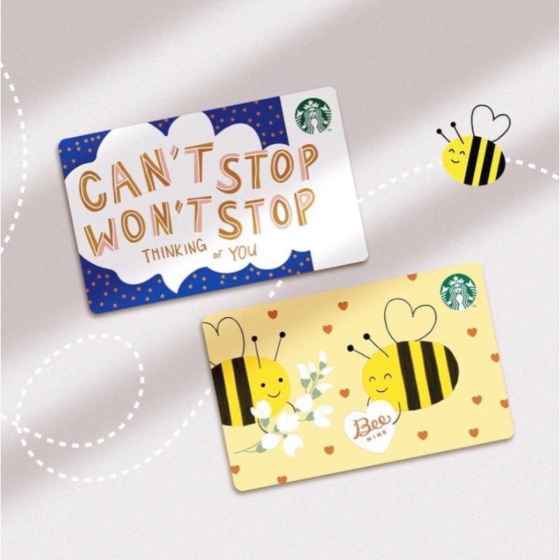 Starbucks Series Bee Mine & Cant Stop Card 马来西亚🇲🇾星巴克万圣节套装 卡