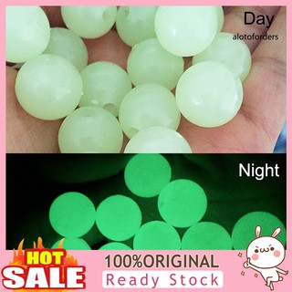 &lt;Wholesale&gt; ลูกปัด ทรงกลม เรืองแสง สําหรับทําเครื่องประดับ 100 ชิ้น