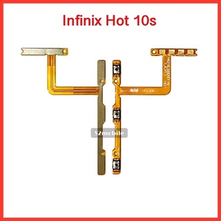 แพรปุ่มสวิตซ์ เปิด-ปิด/เพิ่มเสียง-ลดเสียง Infinix Hot 10s