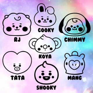 สติ๊กเกอร์ BTS ~ บังทันเบบี้ แท่งไฟ KPOP สติกเกอร์   กันน้ำ BTS Decal Baby Bangtan