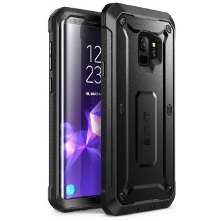 เคส Samsung Galaxy S9 SUPCASE ฝาครอบที่ทนทาน พร้อมตัวป้องกันหน้าจอ และคลิปซองหนัง หมุนได้