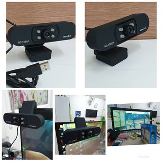 ASHU HD1080  Webcam กล้องเว็บแคม ความชัด 2 ล้านพิกเซลความคมชัดระดับ-FULL HD 1920x1080P 2.0 ล้านพิกเซลCMOSปรับแสงอัตโนมัต
