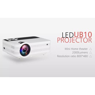 ร้านแนะนำNEWEST2022 UB10 Mini Projectorงานดีและถูกก่าวWANBO 3D LED Projector2000Lumens Home Theater LCD Video USB VGA Support1080 img 3