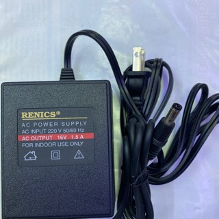 อะแดปเตอร์ RENICS 220V. ออก16V(AC)1.5Aแจ๊คขอบ5.5x2.1x2.5