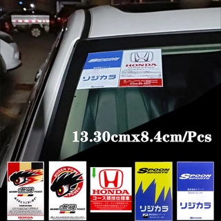 สติกเกอร์ติดกระจกหน้ารถยนต์ ดัดแปลง สไตล์ญี่ปุ่น สําหรับ Honda Civic CRV Accord Odyssey JADE