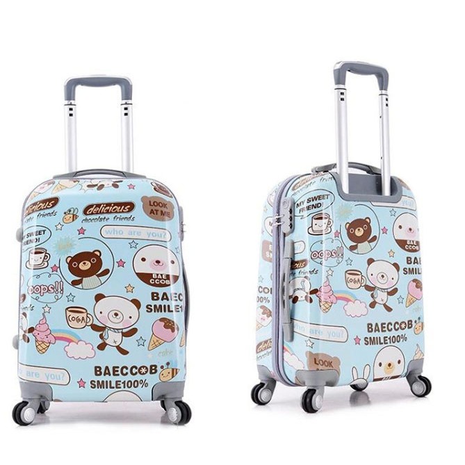 กระเป๋าเดินทางล้อลาก ลายการ์ตูน วัสดุ(PC) ขนาด 20 24 28 นิ้ว สวยงาม แข็งแรง ทนทาน