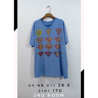 เสื้อยืดมือสอง ลายการ์ตูน ลายหนัง ลายเกมส์ คัดเกรดสภาพดี SUPERMAN ผ้าดี นิ่ม ใส่สบายมาก อก 44