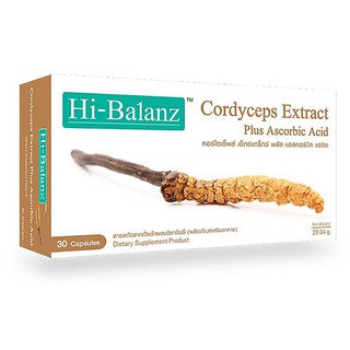 [ลด 15% โค้ด "MFSHJ5"] ถั่งเฉ้า ไฮบาลานซ์ Hi-Balanz Cordyceps Extract 30 caps ถั่งเฉ้า