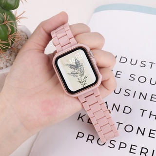 สายนาฬิกาข้อมือ พร้อมเคส แบบบาง สําหรับ Watch Band SE 41 มม. 45 มม. 76543 40 มม. 44 มม. 42 มม. 38 มม.