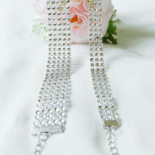 Silver Gem Choker