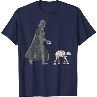 เสื้อยืดโอเวอร์ไซส์เสื้อยืดแขนสั้น พิมพ์ลาย Star Wars Darth Vader AT-AT Walker แฟชั่นสําหรับผู้ชาย และผู้หญิงS-4XL