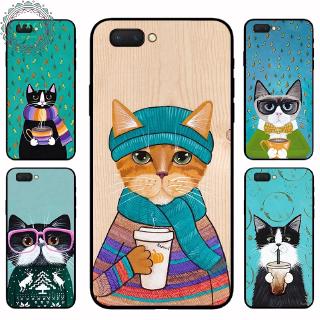 Case OPPO A5 A9 2020 A3S A1K F5 F7 F9 A7 2018 F11 F11 Pro Cute cat Casing Soft Case【YXC】