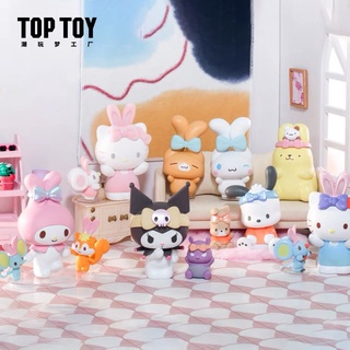 [พร้อมส่ง] Sanrio Family Ears Tying Days series ลิขสิทธิ์แท้ 💖 TOPTOY Miniso Pochacco Hello Kitty Cinnamoroll ของสะสม