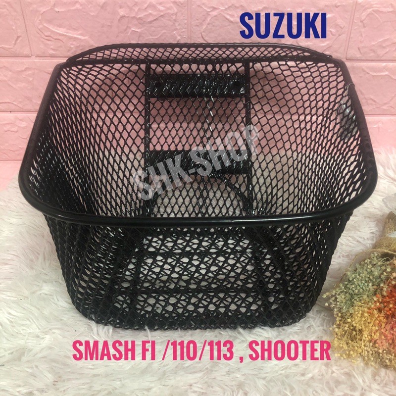 ตะกร้า SUZUKI SMASH FI / 110 / 113 , SHOOTER , สแมช  FI / 110 / 113 , ชูตเตอร์  เกรดพรีเม่ียม  ตระกร้า มอเตอร์ไซค์