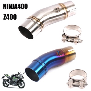 สลิปออน NINJA4 250 / NINJA400 /Z250 /Z400 ตรงรุ่น ไม่ต้องแปลง สวมคอปลายท่อ 2นิ้ว