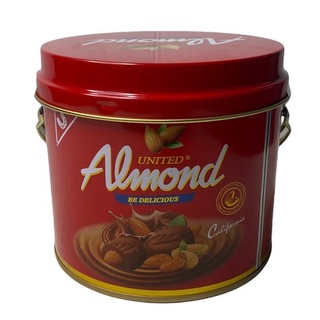 United Almond Coated With Chocolate อัลมอนด์เคลือบซ็อกโกแลต 220g รุ่น กระป๋อง สีแดง 1 กระป๋อง/ปริมาณ 220g ราคาพิเศษ สินค้าพร้อมส่ง