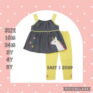 #74🆕งานใหม่ 💕ชุดเซ็ทเด็กผู้หญิงน่ารักงานแบรนด์ พร้อมส่ง💕size 12-18-24 m...3-4-5 y