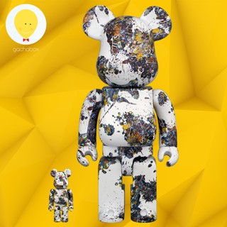 gachabox Bearbrick Jackson Pollock Splash version 100%+400％ แบบริค พร้อมส่ง