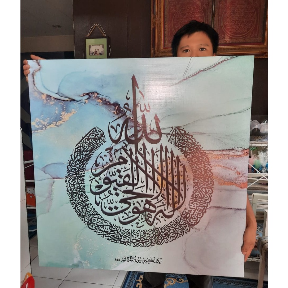 FRAME CANVAS KHAT CORAK ABSTRAK PELBAGAI SAIZ