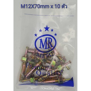 พุกตะปู MR เบอร์ M12x70 mm จำนวน 10 ตัว