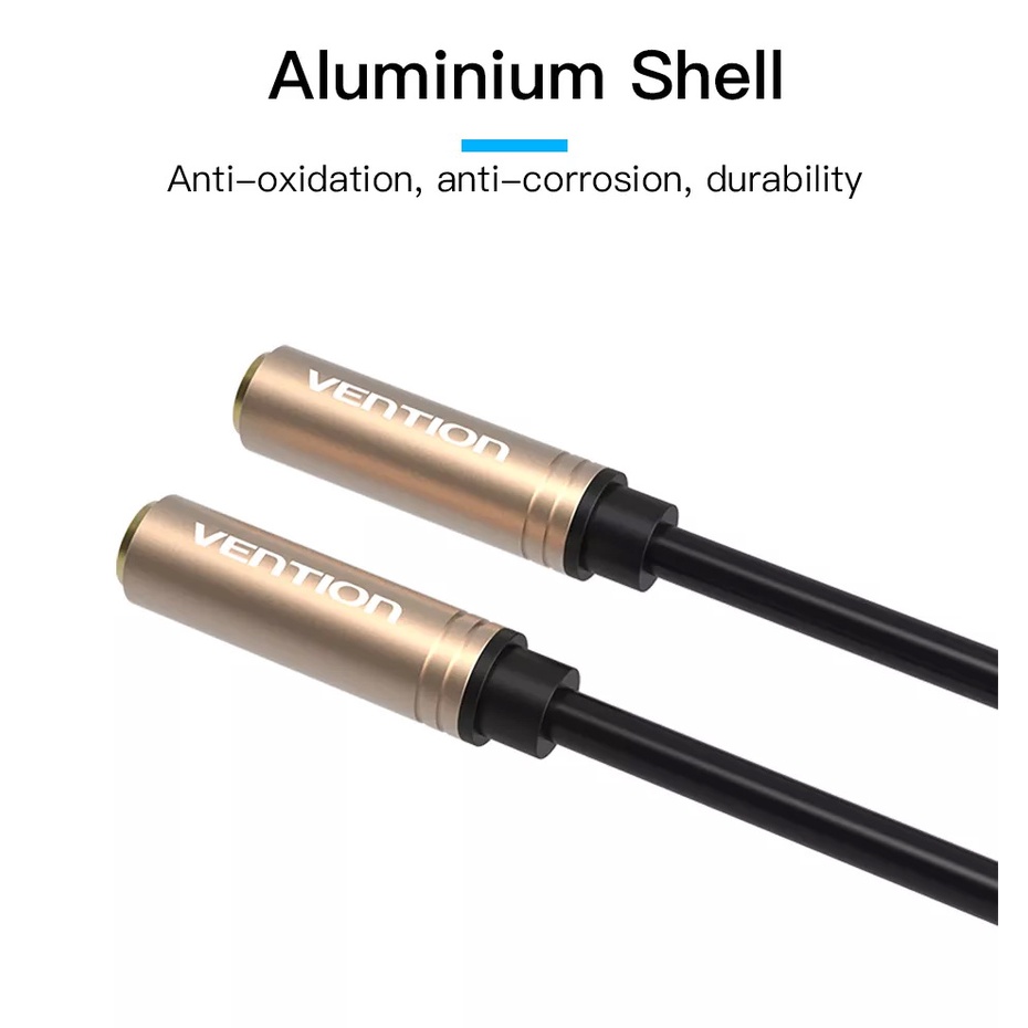Vention(BFABY) 3.5mm Audio Splitter Cable for Computer Laptop 3.5mm Female to Female